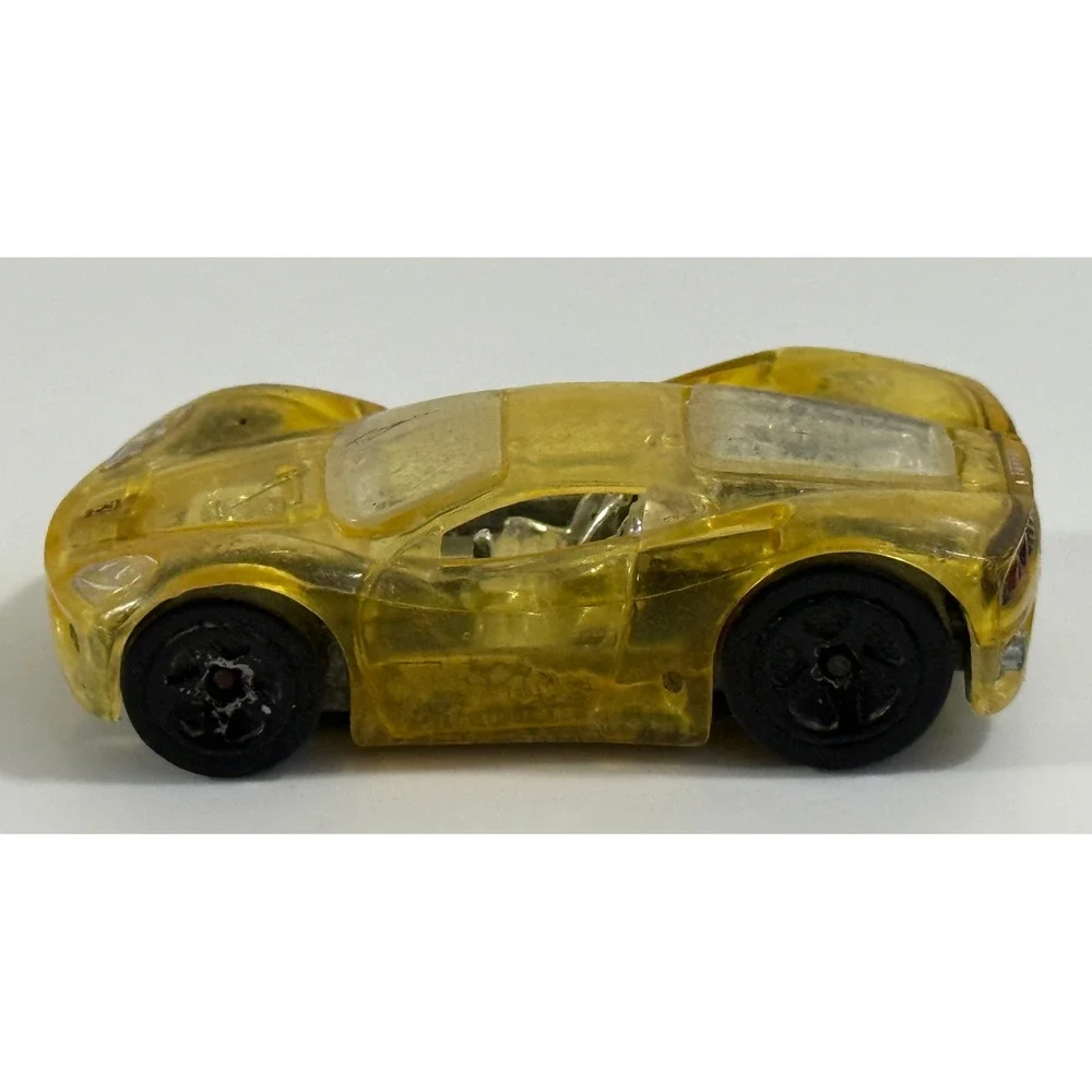 Hot Wheels Toy Car Kids 1/64 Yellow X-Raycers Ferrari 360 Modena Translucent